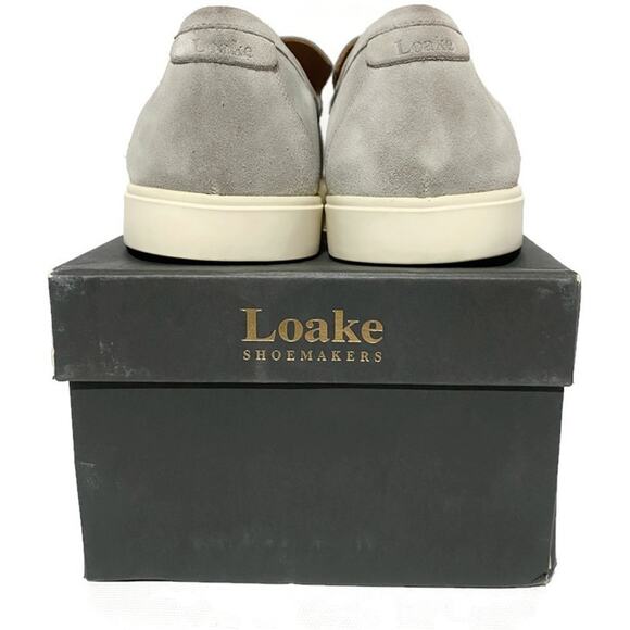 Loake Shoemakers Tuscany Stone Suede Shoes Men's Size 10 Made In England - Picture 5 of 14